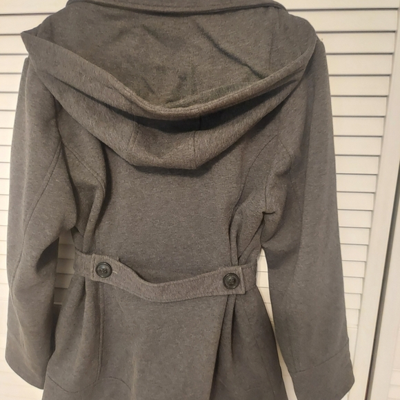 Jones New York Women's Gray Belted Coat - Picture 2 of 5
